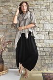 Tasha Cushion Cotton Driftwood Bloom Pant Black